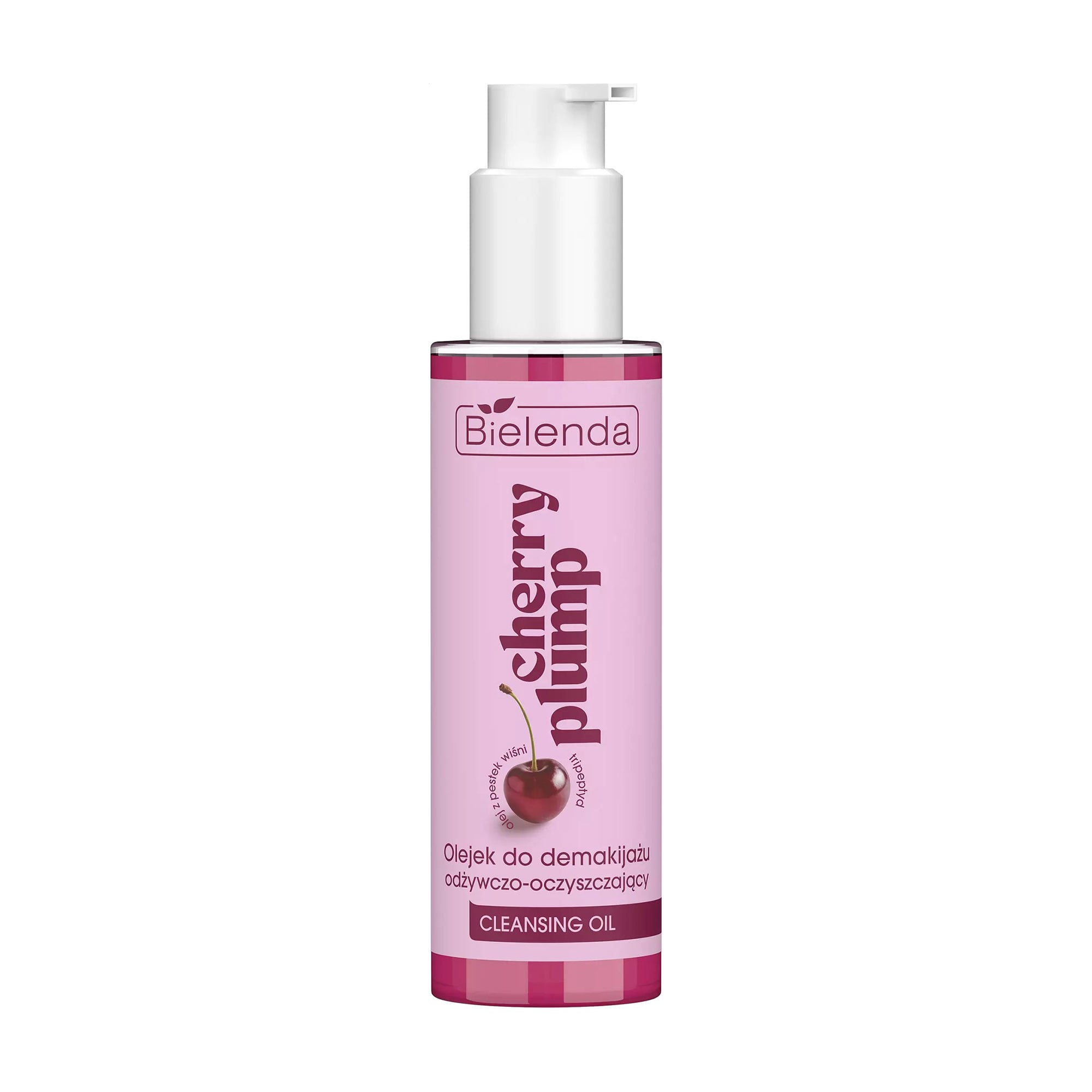 Живильна та очищувальна олія для зняття макіяжу Bielenda Cherry Plump Cleansing Oil, 100 мл
